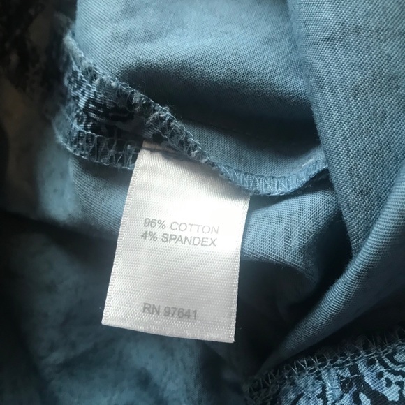 J. Jill Paisley Ankle Pants. Size 4 Petite - Picture 4 of 6